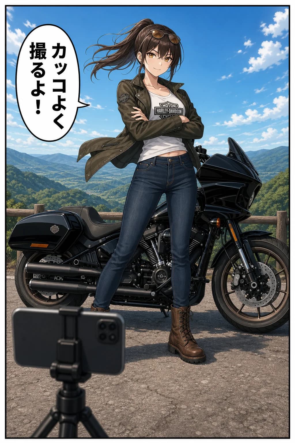 かっこいいポーズで写真撮りたい問題 — 2コマ目