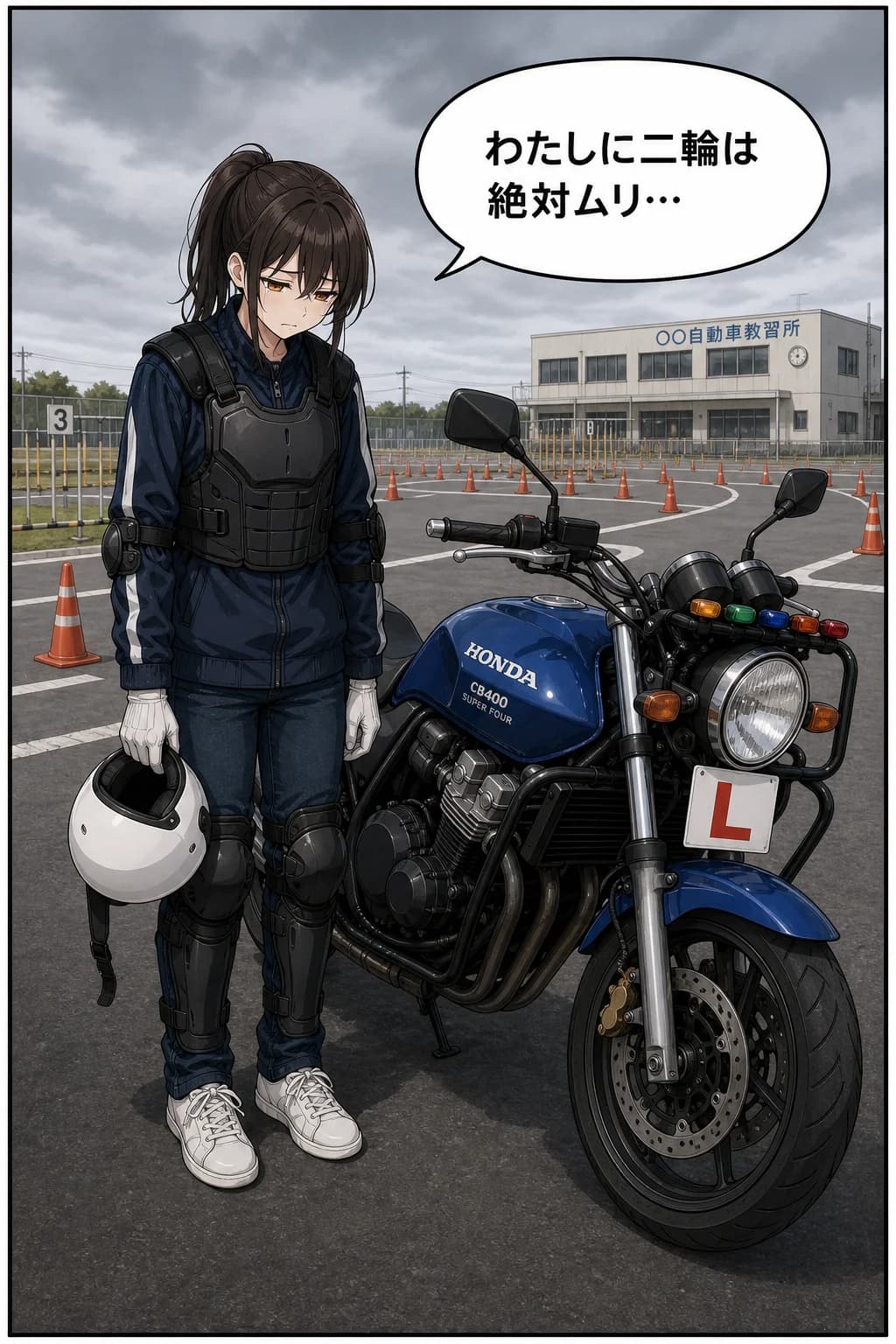 教習所のわたしへ — 2コマ目